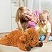 Wepop 5lbs Highland Cow Weighted Stuffed Animals, 22in Giant Highland Cow Gift Plush Toy,Adorable Stuffed Animal for Kids and Adults Highland Cattle Plushie Pillow Decor