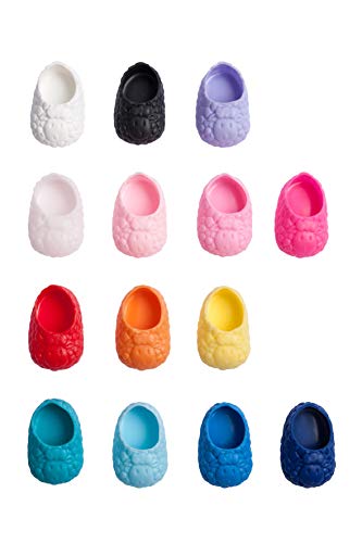 Sapato para Boneca - Modelo Pantufa 5cm - Calça Bonecas tipo Little Mommy Pink