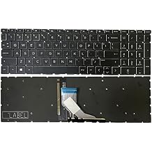 GinTai Laptops Keyboard Crystal Keycap Backlit US Replacement for HP Pavilion Gaming 15-DK 15-EC 15T-DK 15-CR 15-CS PK1328B3A09