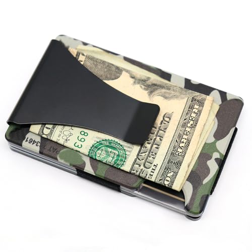 Storus Smart Wallet RFID Blocking Card Holder Money Clip for Military, Men, Father's Day, Gift - Camouflage4