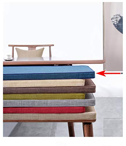 Coussin de banc de jardin 150x50 extérieur imperméable bleu - 3