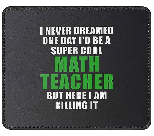 Maze Office I Never Dreamed I'd Be A Cool Math Teacher Mouse Pad, Funny Educator Appreciation Gift...