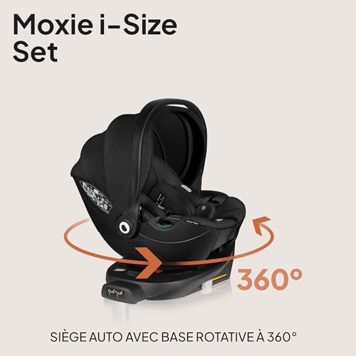 Moxie I size Set Siège Auto Pour Bébé Avec Base 40 À 87 Cm Porte bébé Fixation Et Stabilisation Isofix Support - vue 4