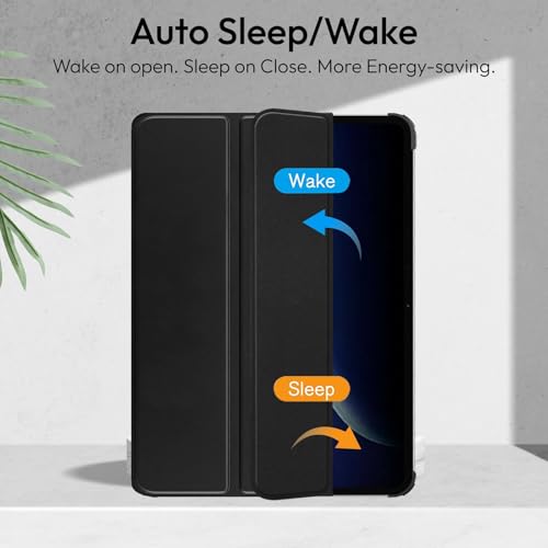 Image of Robustrion Cover for OnePlus Pad Go 2 12.1 inch Cover Case, Trifold Cover Case for OnePlus Go 2 Tablet Cover [Auto Sleep Wake Support] - Black