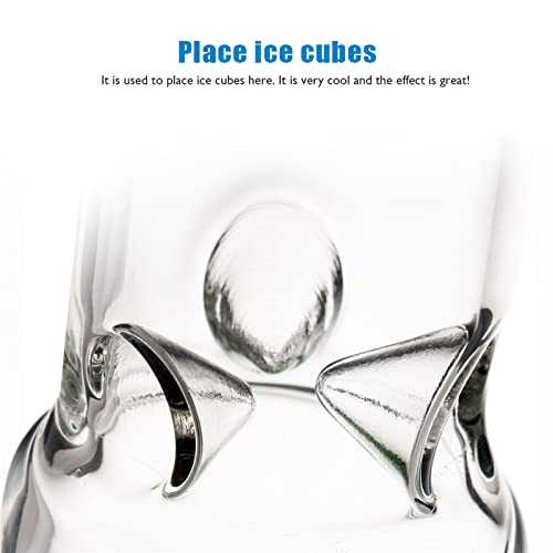 Glass Bong Pipe Water Bongs For Smoking Bong Bowl 14.5Mm Height 26Cm 400G Recycling Tornado Filter Glass Water Bong Hookahs Oil Rig Bong Nicotine Free - 4