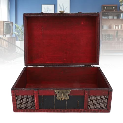 Caja de almacenamiento en forma de libro de madera comprimida multicapa vintage 6