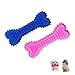 NITAIUN 2 Pcs Giocattolo da Masticare per Cani Forma dell'osso Giocattoli per cani con Design convesso giochi interattivi per Gioco Addestramento e Pulisce i Denti Cane Non-Tossico Durevole (2 Pcs)