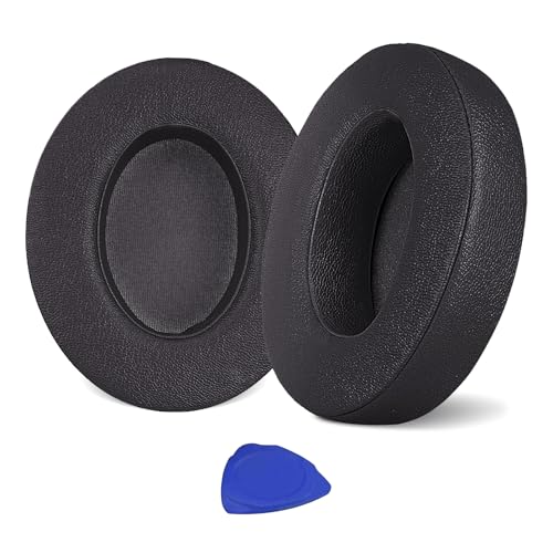 Aurivor Studio 3 Replacement Ear Pads for Beats Studio 3/2 Headphones Cushions Earpads with Premium Protein Leather Softer Memory Foam Stronger Adhesive (Black)