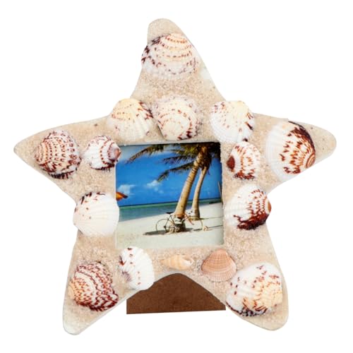 HIAKDOFT Marco de Fotos de con Marinas Soporte para Imágenes Decoración Casa Playa y Habitación Infantil