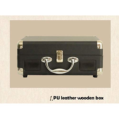 Valise Rétro Conçue, Tourne Disque, Lecteur Vinyles Bluetooth Prise en Charge De La Lecture Bluetooth, Compatible avec… - Les Beatles, Paul McCartney, John Lennon, RIngo Starr, George Harrison Valise Rétro Conçue, Tourne Disque, Lecteur Vinyles Bluetooth Prise en Charge De La Lecture Bluetooth, Compatible avec… – Image 6