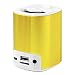 Produktbild MusicMan 4242 BT-X4 Grenade Bluetooth Soundstation Lautsprecher (microSD-Kartenslot, 3,5mm Buchse, 3 Watt, USB) Gold