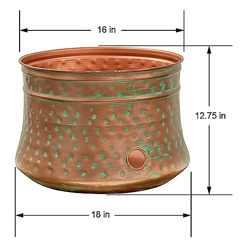 Liberty Garden 1917-G Hose Pot, Hammered, Patina #TOP5