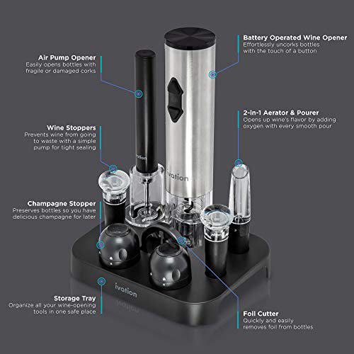 Ivation 9-Piece Wine Opener Gift Set