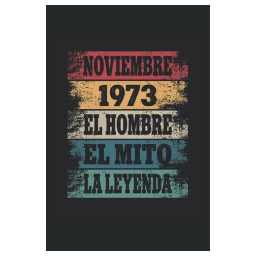 Noviembre 1973 - El Hombre - El Mito - La Leyenda: Regalos Originales para Hombre Papá Abuelo Hermano - Diario, Cuaderno De Notas, Apuntes O Agenda