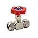 UTEYEEW 1pcs Ball Balve 6mm 8mm 10mm 12mm Pipe Orange Plastic Handle Metal High Pressure Durable Tube Needle Type Globe Valve (Specification : 6mm)