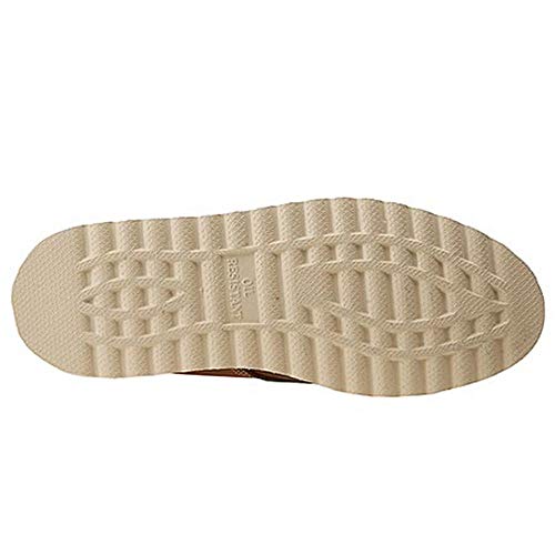 Men's Crepe Wedged Sole Work Oxford, 10.5 D(M) US, Tan3