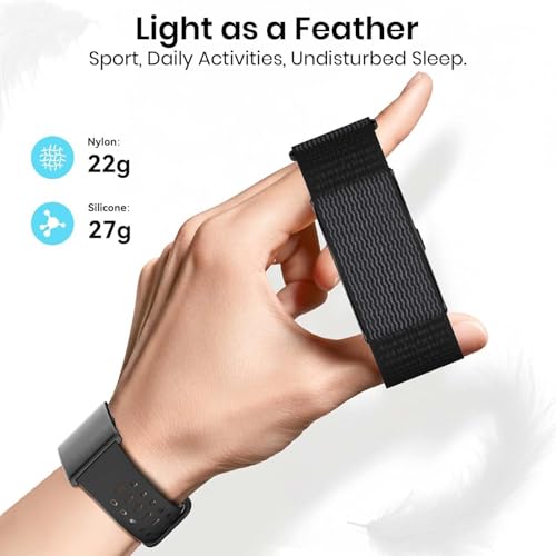 Image of Cubonic Vytal-Track What Matters Screenless Fitness Tracker Band, Activity & Sleep Tracking Wearable with App Sync, Waterproof Fitness Band Upto 47-Day Battery Life No Subscription