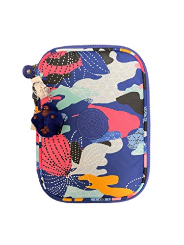 Kipling 100 Pens Pencil Case, Dazzling Lily, 6" L X 8.25" H X 2" D