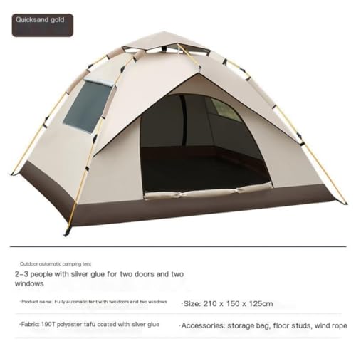 Carpa portátil automática ligera para camping de 2 personas miniatura 2