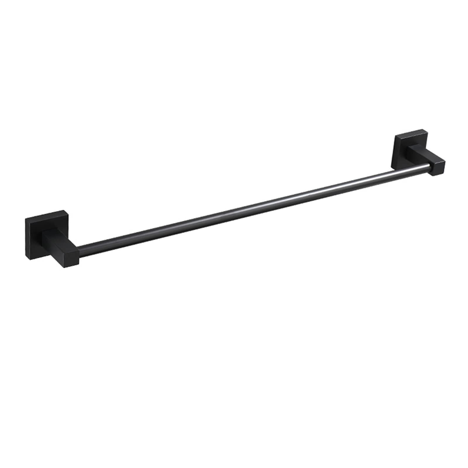 Porte-serviettes de salle de bain support mural alu noir 60cm suspendre drap