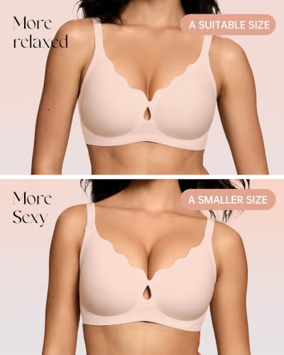 Image of ProKloud Bras for Women No Underwire Wireless Full Coverage Jelly Bras