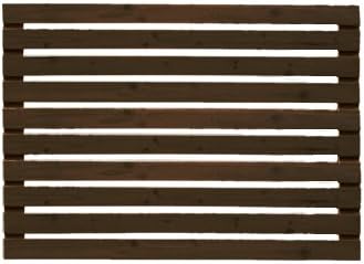 Amazon ガーデンガーデン 天然木製 ボーダーフェンス ベランダdeウォール 1枚 ダークブラウン 幅1cm 高さcm Jsbf 0dbr フェンス 垣