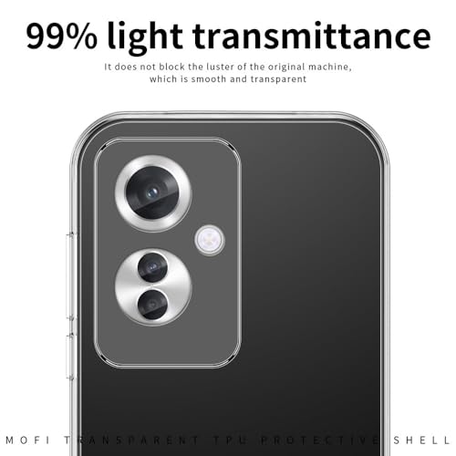 Image of REALCASE Stylish Silicone Back Cover Case for Oppo F25 Pro 5G | Scratch Resistant Protective Crystal Clear Transparent Shock Proof Bumper Back Cover Case for Oppo F25 Pro 5G