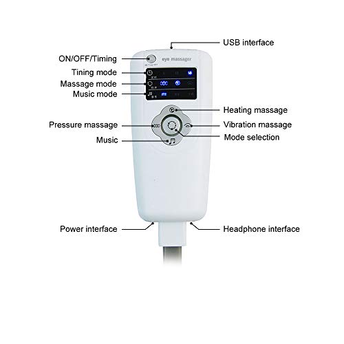 Lucky star ZLY Massageador de cabeça elétrico, capacete de massagem multifuncional com música calman