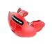 Shock Doctor 3300 Max Airflow Football Mouth Guard with Tether, Trans Red, Youth