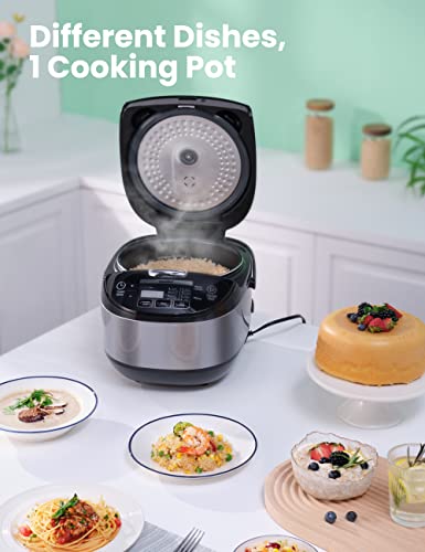 Comfee' 5.2Qt Asian Style Programmable All-In-1 Multi Cooker, Rice Cooker, Slow Cooker, Steamer, Saute, Yogurt Maker, Stewpot With 24 Hours Delay Timer And Auto Keep Warm Functions #TOP4
