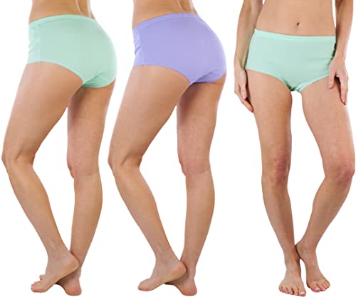 Image of ToBeInStyle Women's Pack of 6 High-Waisted Girdle Brief Tummy Support Everyday Panties