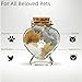 Chowsie Pet Memorial Bottle for Pet Hair, Pet Fur Memorial Keepsake, Keepsake for Dog and Cat Hair with Heart Shape Glass