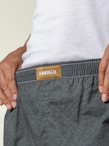 Image of DAMENSCH Regular Fit Solid 100% Soft & Durable Cotton Boxer Shorts Dual Pockets Anti-Bacterial Moisture Wicking Microfibre Waistband Ultra-Light Boxers for Men