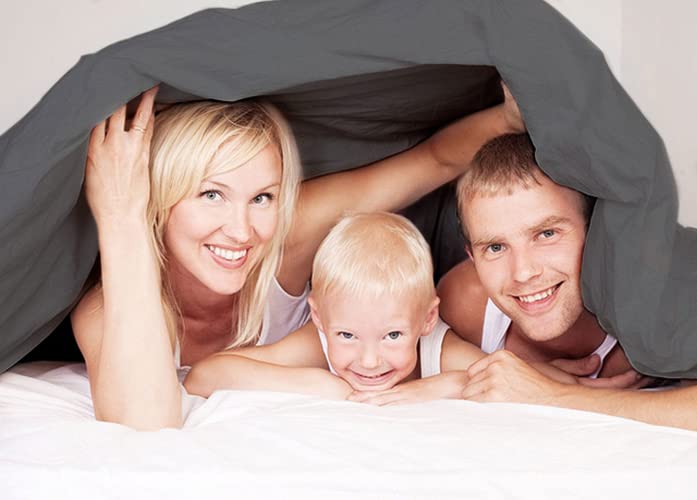 Image of CGK Unlimited Comforter Duvet Insert - Warm, Lightweight & Breathable Queen Size Down Alternative Set - Hotel Quality Bedding - Dust & Spore-Resistant Fibers Ideal for Allergies - Lightweight Duvet
