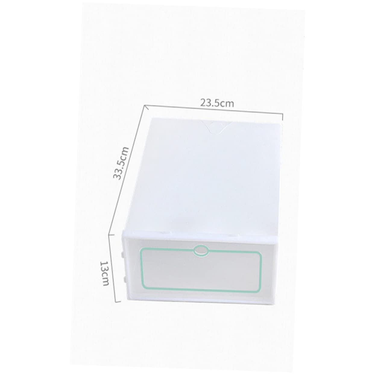 Alipis Caja de Zapatos Apilable Transparente Gruesa 30 Piezas PP L