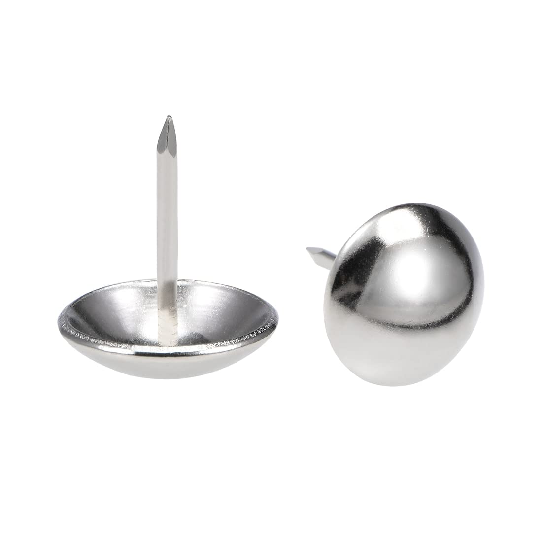Wbijaj paznokcie, Gwoździe, gwoździe tapicerskie, pinezki do kciuków, dekoracyjne mebli, 10 szt. Tack o średnicy łba 19 mm, okrągła stal nierdzewna