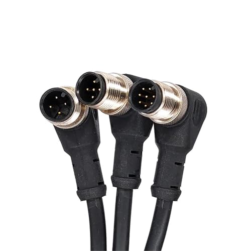 Câble M12 pour capteur industriel et actionneur connecteur 2m double tête gris - 5