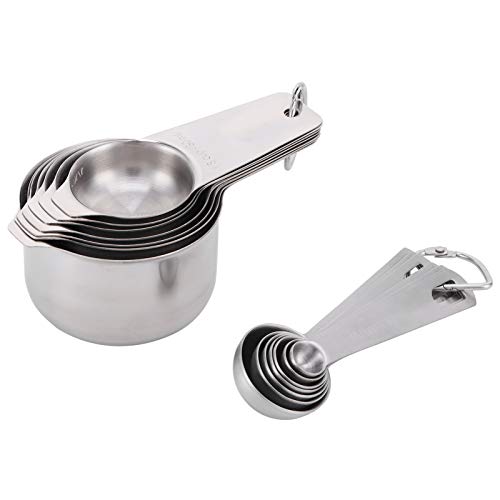 Colheres de medição, colher de sopa, 14 peças/conjunto de colheres medidoras de aço inoxidável, conj
