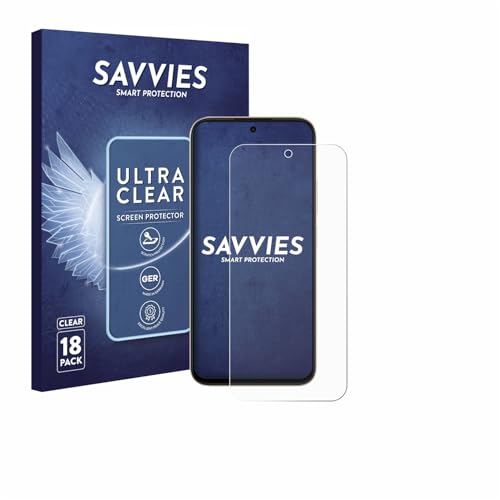 savvies 18 Pack Screen Protector Compatible with Oppo A6c Protection Film Clear