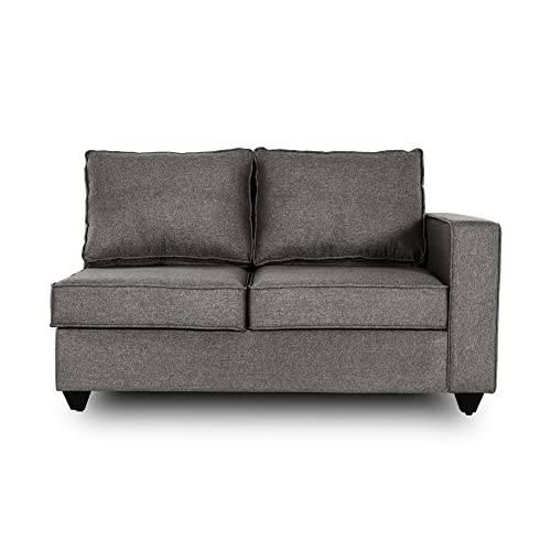 Image of Wakefit Sofa Set | 3 Year Warranty | Sofa 2 Seater, 2 Seater Sofa for Living Room, Wooden Sofa Set, Couch Sofa for Living Room, Sofa for Living Room - Napper(Omega : Grey)
