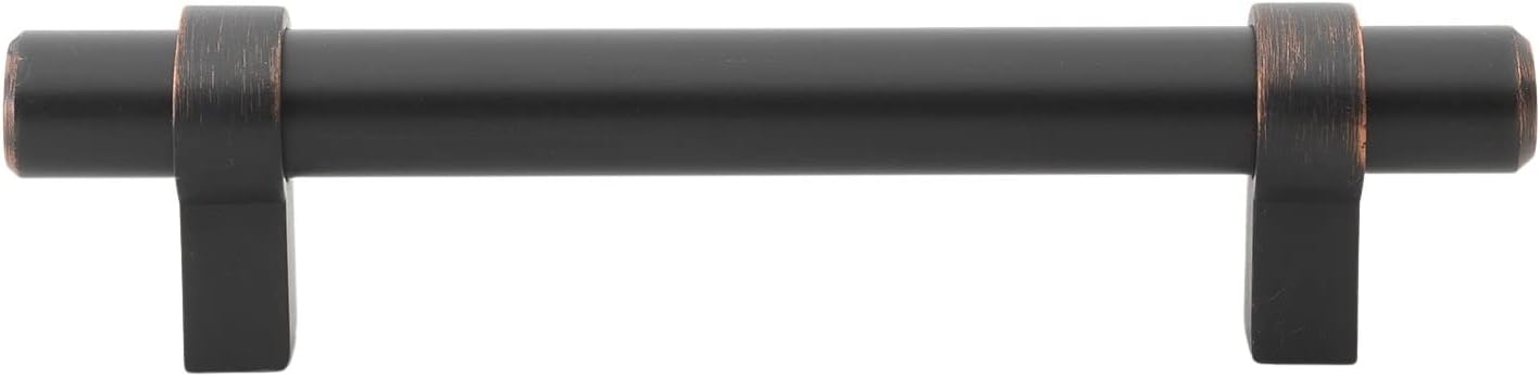 GlideRite Hardware 4006-96-MB-10-3-3/4” CC Euro Solid Bar Pulls, Matte Black, Pack of 10