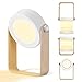 Tischlampe Led Usb-aufladung,Schreibtischlampen15w Leistung Nachttischlampe Touch,360 ° Beleuchtung Tragbar Faltlaternenlicht,hölzern Griff Camping Lichter Nachtlicht