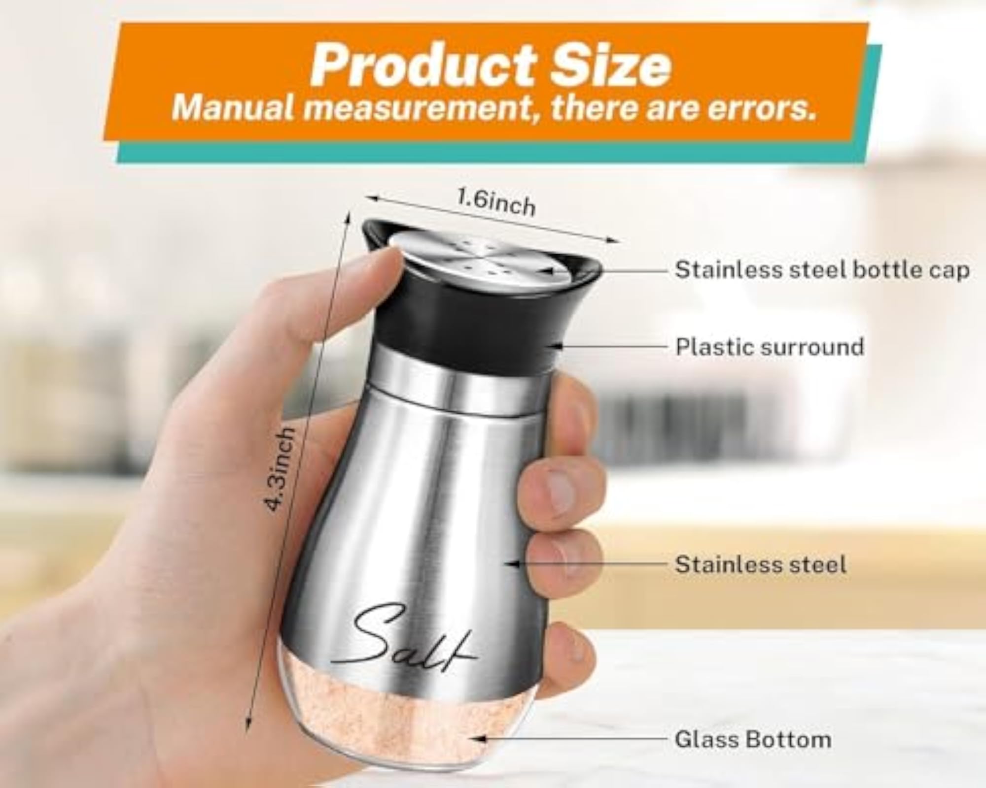Premium 2-Piece Spice Jar Set with Tray