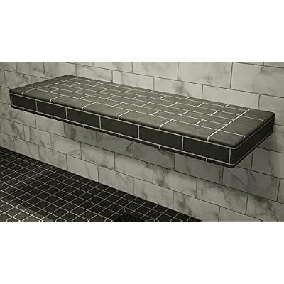 The Original Floating Shower Bench Kit with Orange Waterproof Board - Original Shower Bench Bracket (14x24)-Shower Bench,Bench Seat, DIY and Space Efficiency,1 Count