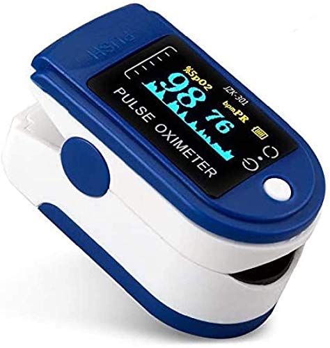 Oxymètre de Doigt Saturometre, U-Kiss Oxymètre de Pouls Professionnel, Oxymetre de Pouls avec LED Écran Rotatf, Moniteur de Fréquence Cardiaque Portable Convient à Tous Cover