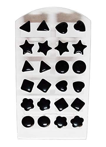 Talora Plastic Stud Earrings Set for Girls and Women Black Color Multi Shape Design (Black_Pack of 12) (B0CJ4W5J4T) Amazon Price History, Amazon Price Tracker