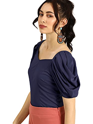 Image of Nefer Women's Solid V-Neck T-Shirt