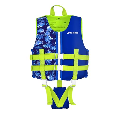 Gilet de Natation pour Enfants,Gilet Natation Enfant Certifié TÜV avec Sangle,Gilet Natation bébé Garçon avec Ceinture de sécurité réglable,Gilet de...