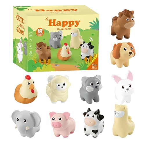 Early Learning Animal Toy, Soft Animal Matching Game, Fine Motor Skills Toddler Toy, Animal Cognition Toy for Kids, Farm Animals Plush Toys, Matching Game for