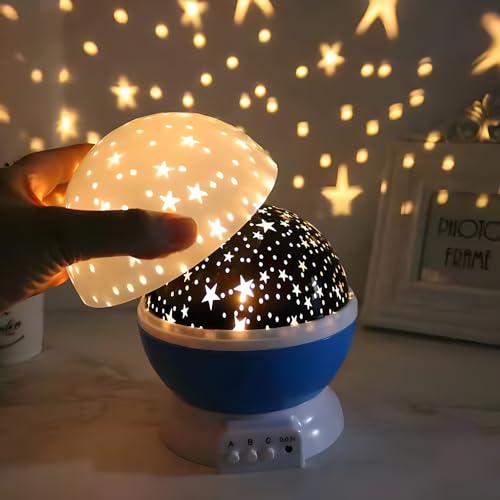 TOYBY Romantic Sky Star Master Night Light Projector Children Kids Baby Sleep Lighting USB Lamp LED Projection,Star Night Light Projector for Baby,360° Rotating Starry Lamp for Kids 9 Light Modes